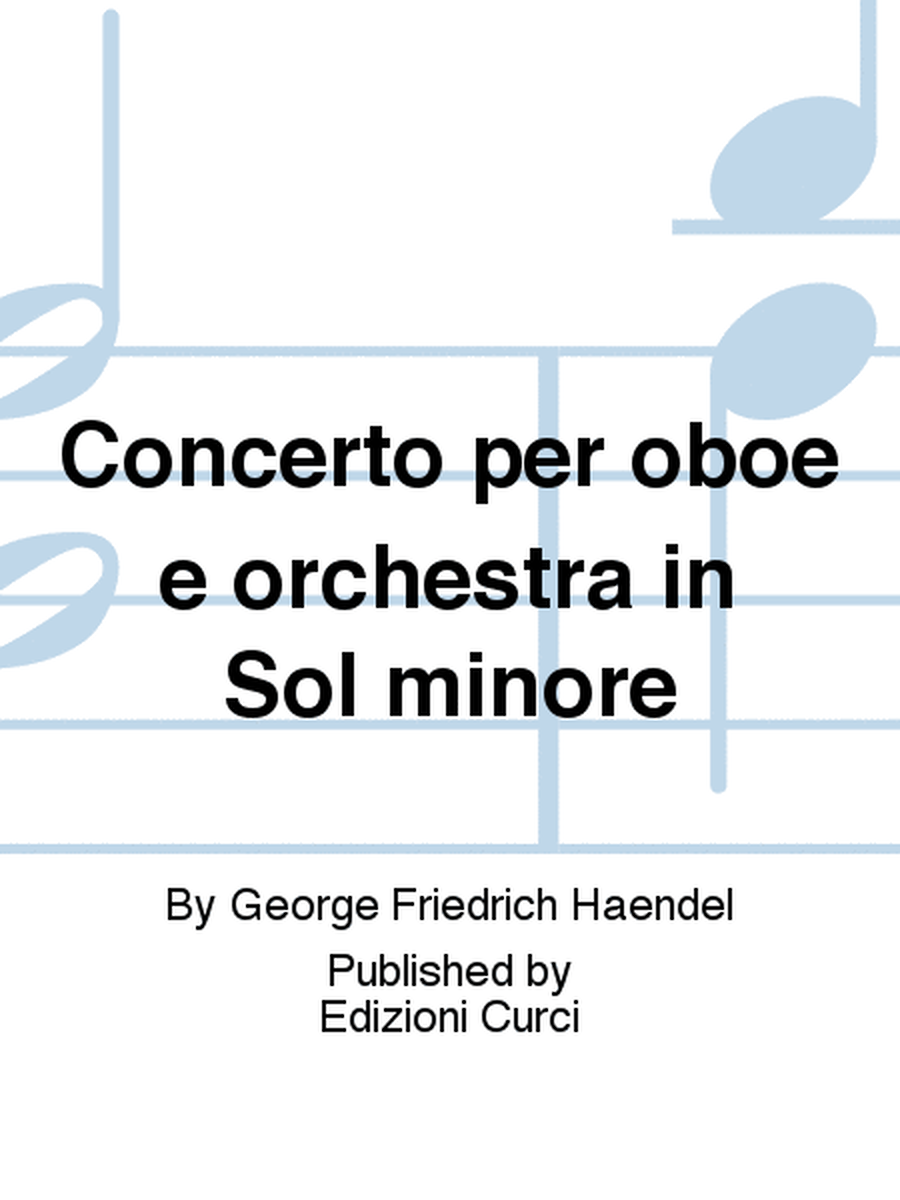 Concerto per oboe e orchestra in Sol minore