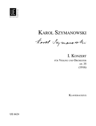 Book cover for Violin Concerto 1, Op. 35