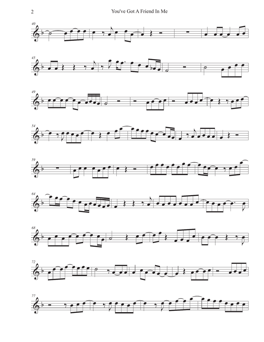You've Got A Friend You've Got A Friend Alto Saxophone scores gallery preview page 2