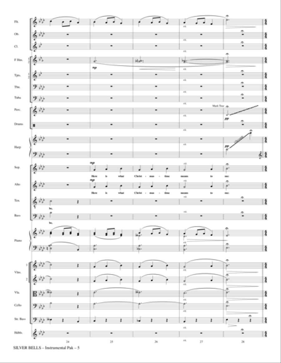 Silver Bells - Full Score Choir scores gallery preview page 5