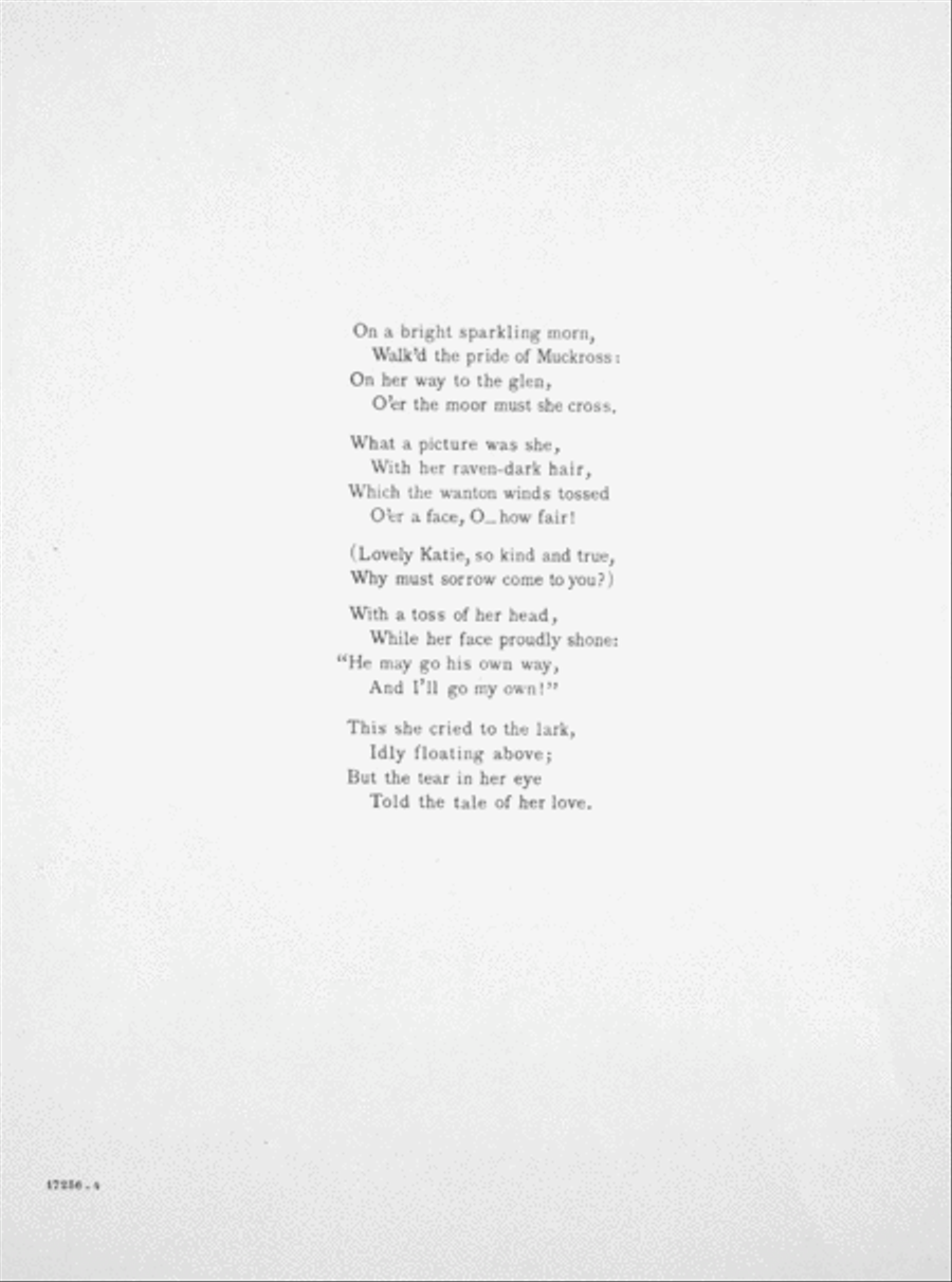 Lovely Katie. An Irish Ballad Voice scores gallery preview page 2