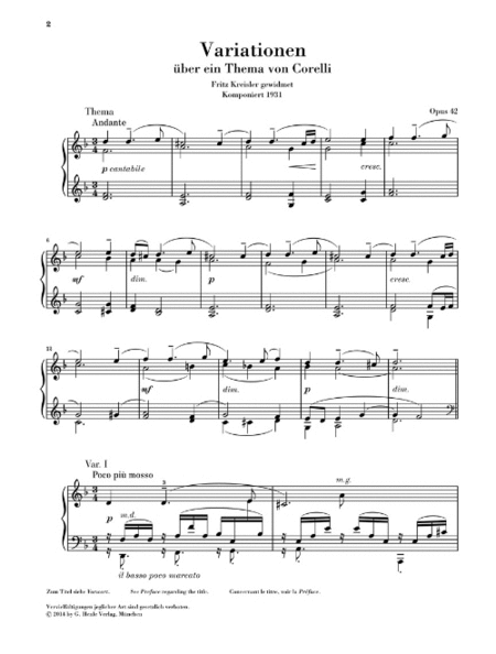 Corelli Variations Op. 42