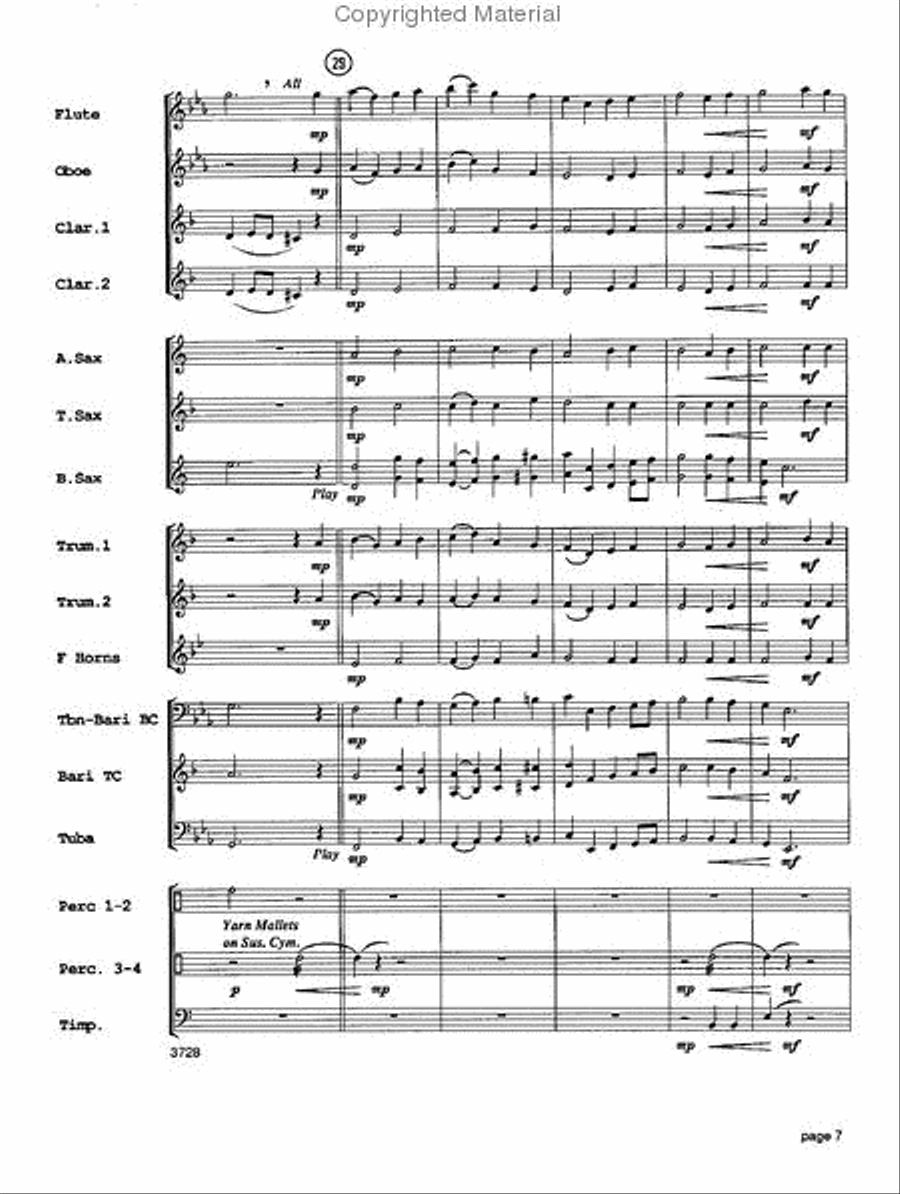Sounds of the Season Concert Band scores gallery preview page 8