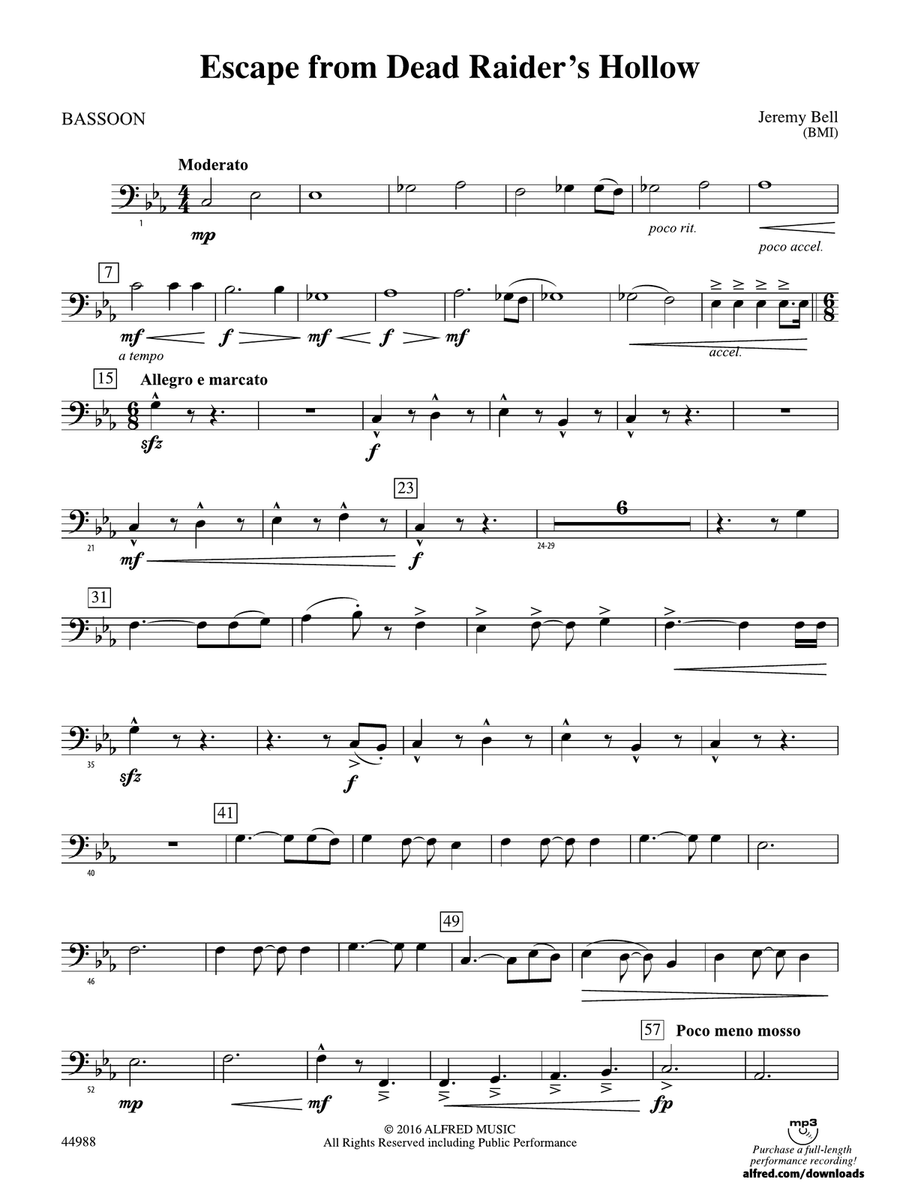 Escape from Dead Raider's Hollow: Bassoon