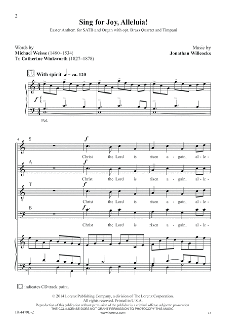 Sing for Joy, Alleluia! 4-Part scores gallery preview page 3