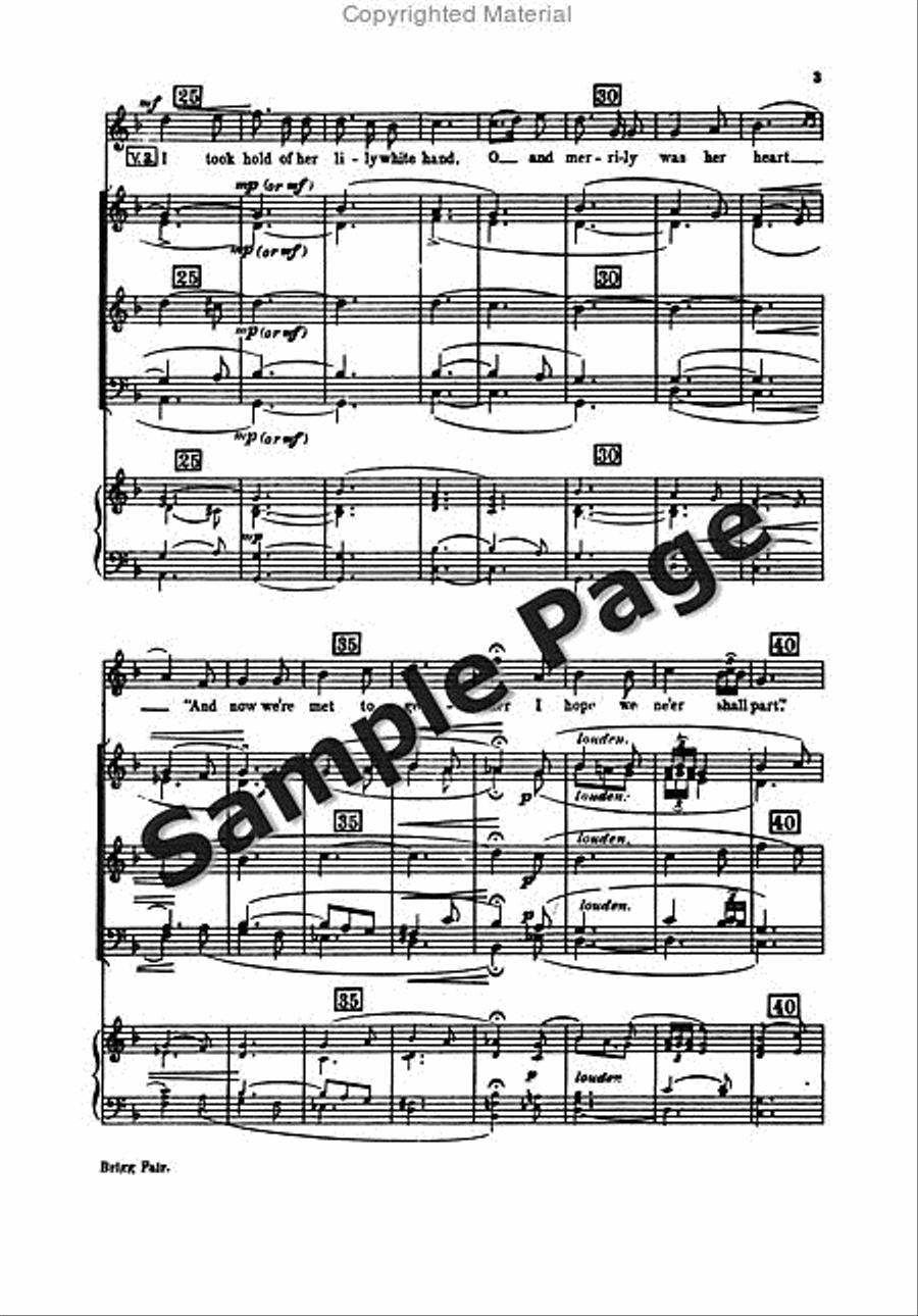 Grainger Brigg Fair Satbb Chor Mixed Choir scores gallery preview page 6