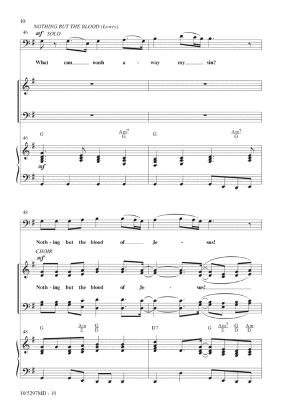 The Blood of Jesus Medley 4-Part scores gallery preview page 9
