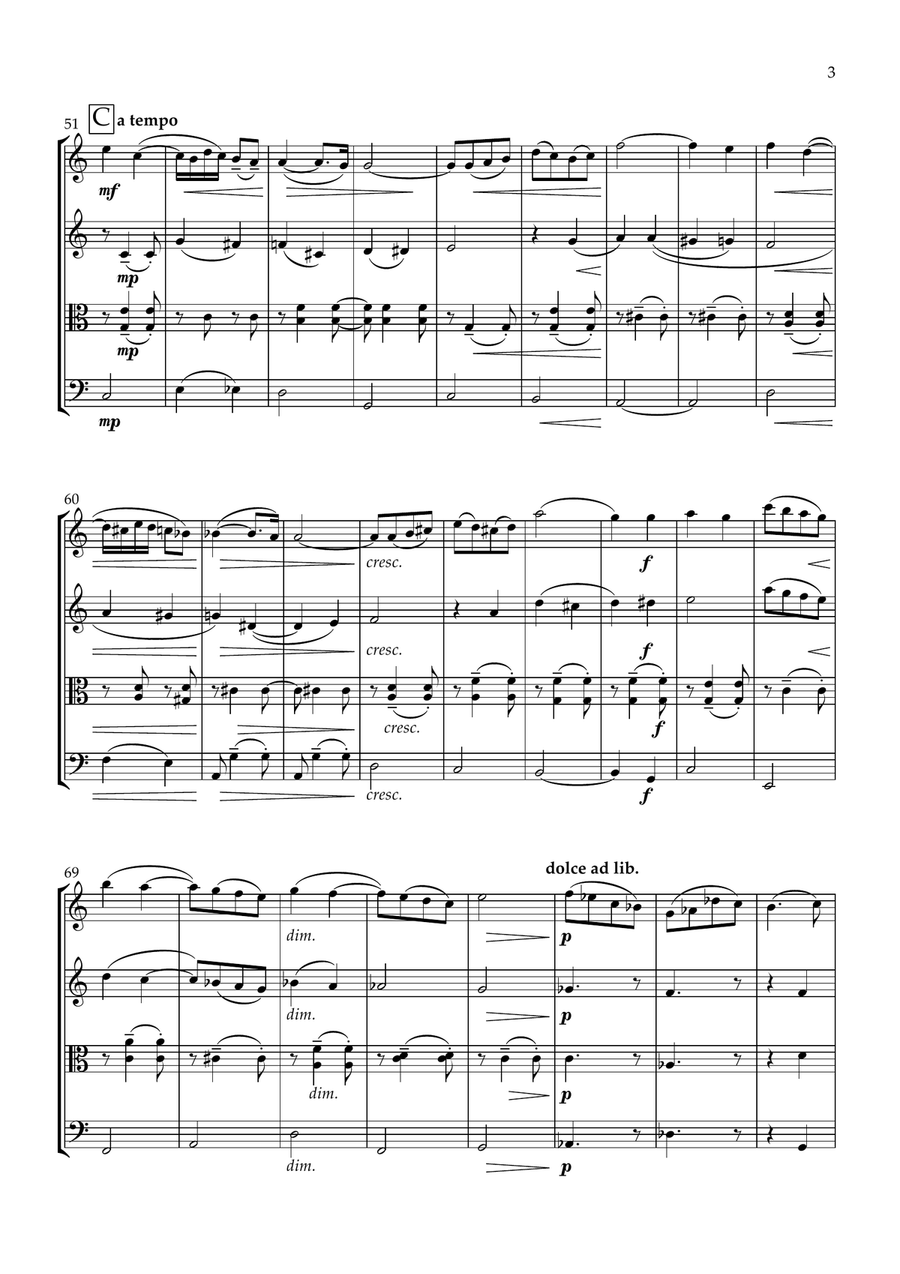 Cavatina Cavatina String Quartet scores gallery preview page 3