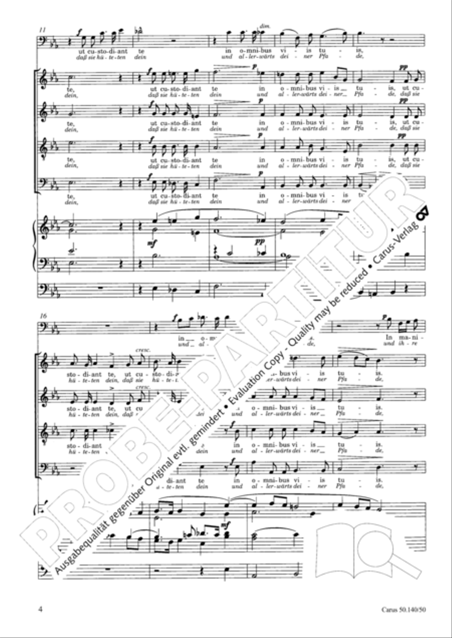 Angelis suis (Engel vom Himmel) 4-Part scores gallery preview page 4