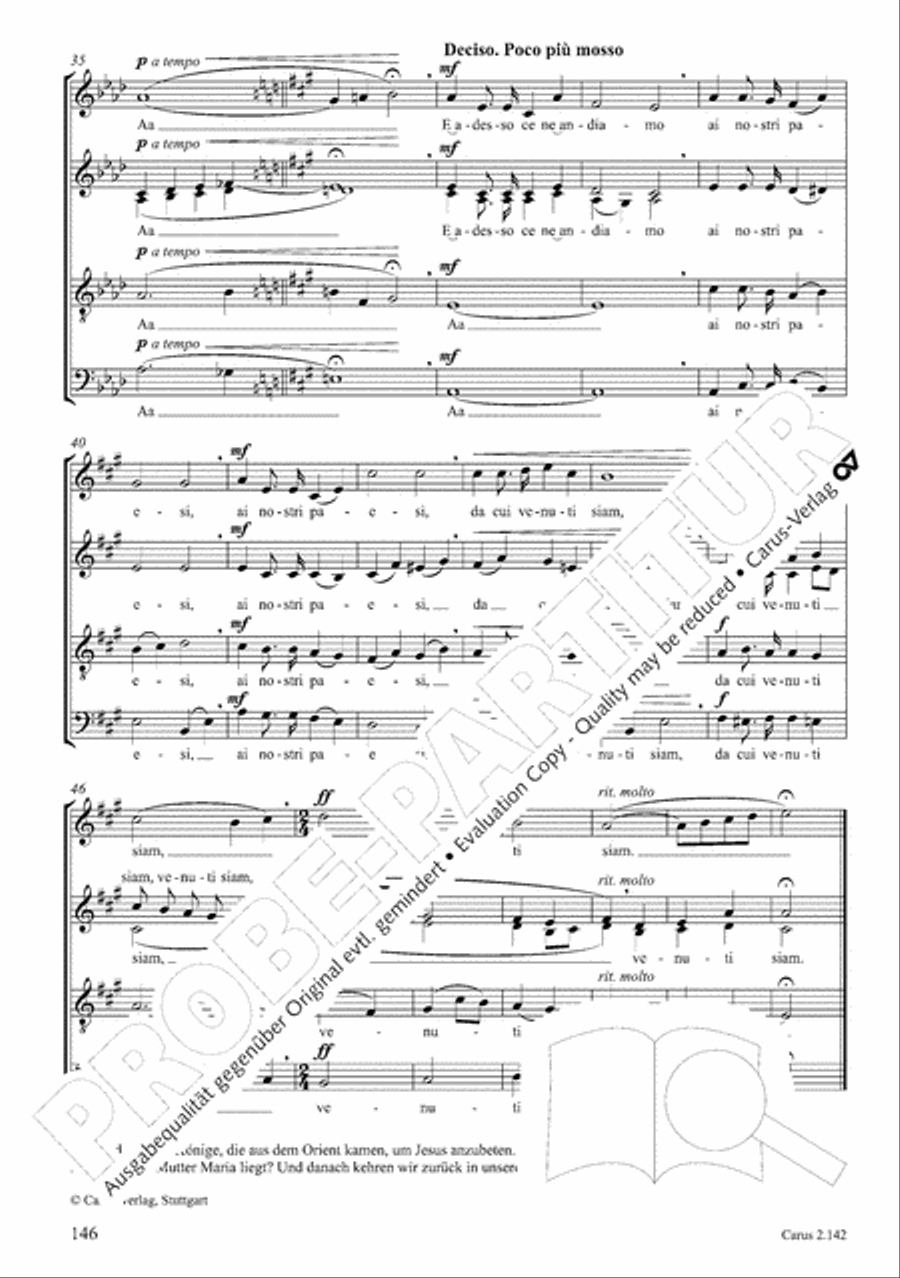 Christmas Carols of the World. Choral collection 4-Part scores gallery preview page 120