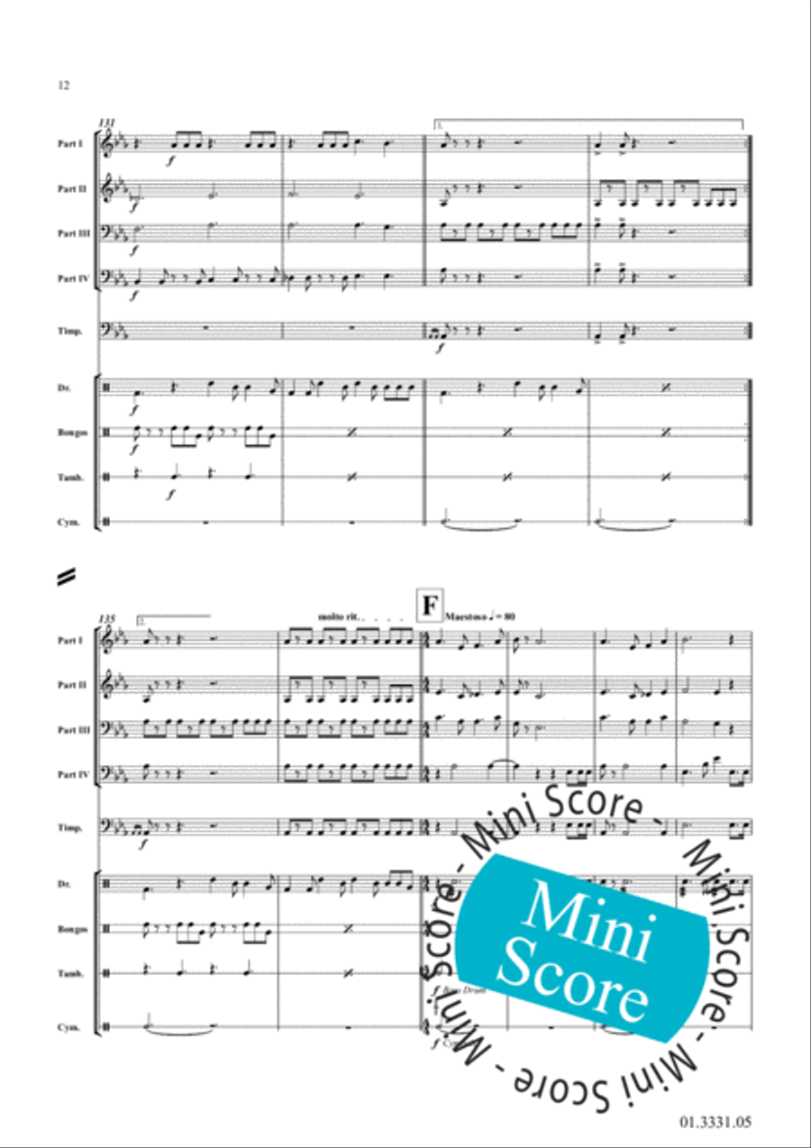 Thinkin' Big Thinkin' Big Concert Band scores gallery preview page 16