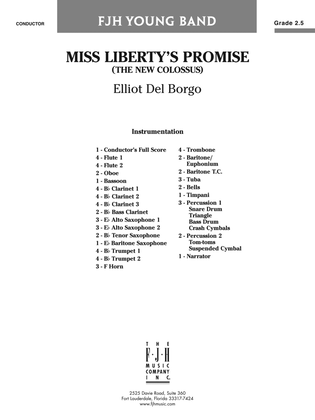 Miss Liberty's Promise: Score