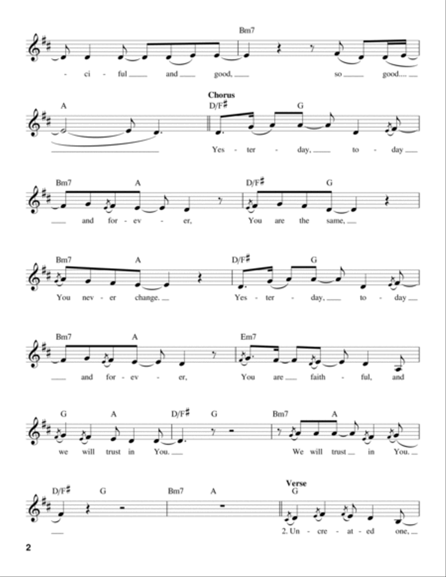 Yesterday, Today And Forever Voice scores gallery preview page 2