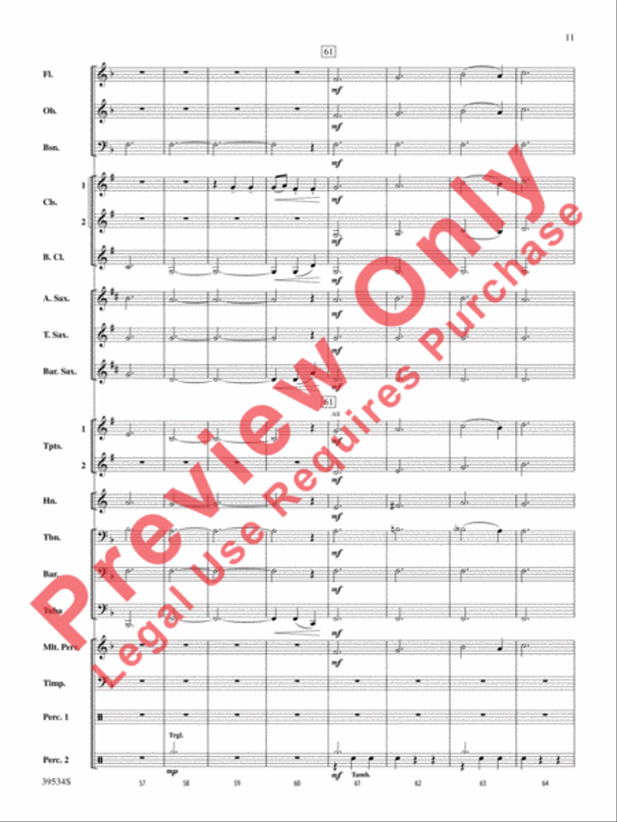 The Magic of Harry Potter Concert Band scores gallery preview page 12