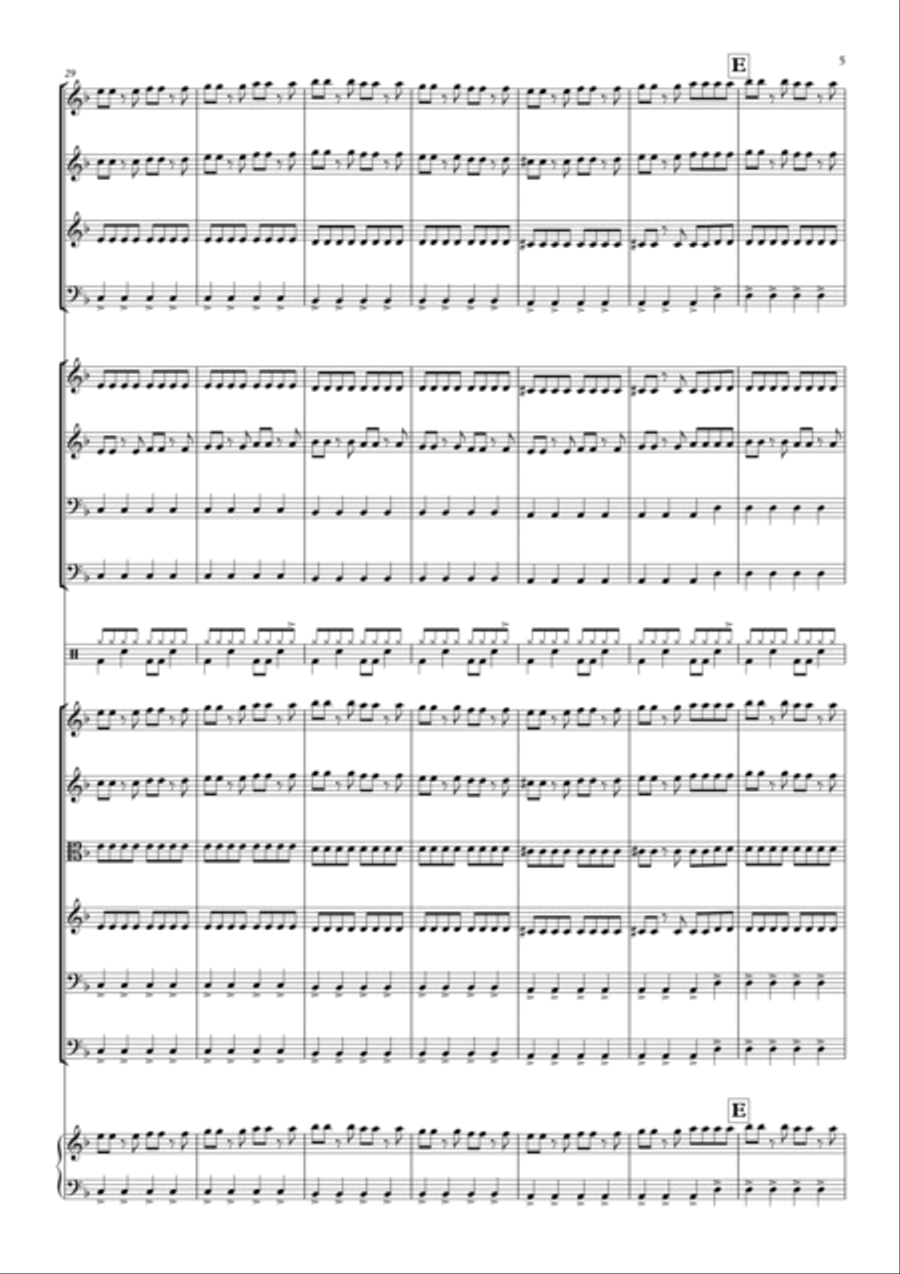 Toccata by Bach Rocks! for School Orchestra Full Orchestra scores gallery preview page 5