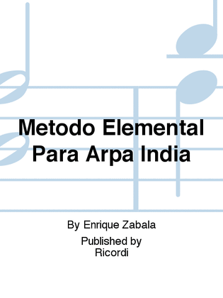 Book cover for Metodo Elemental Para Arpa India
