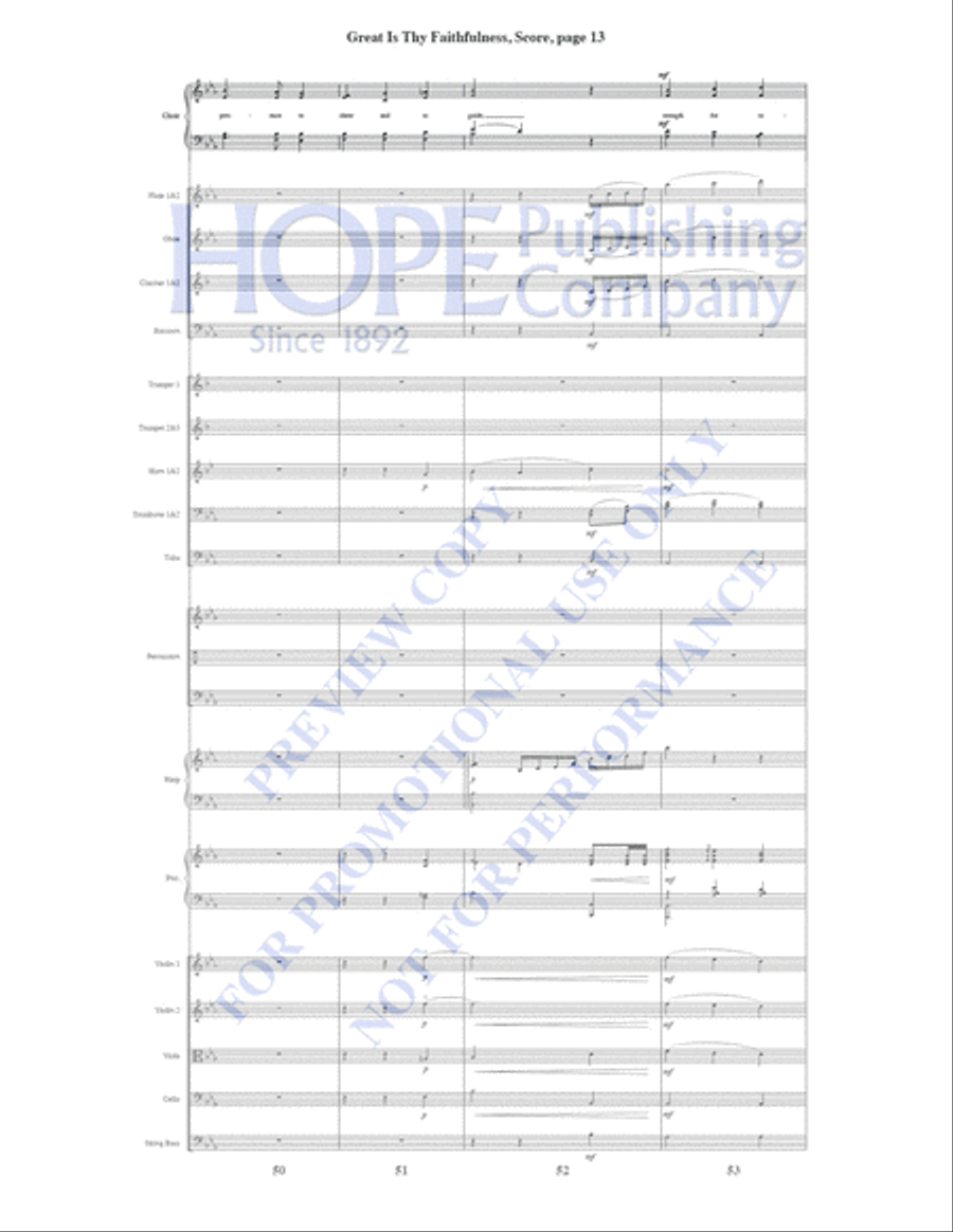 Great Is Thy Faithfulness Piano Accompaniment scores gallery preview page 14