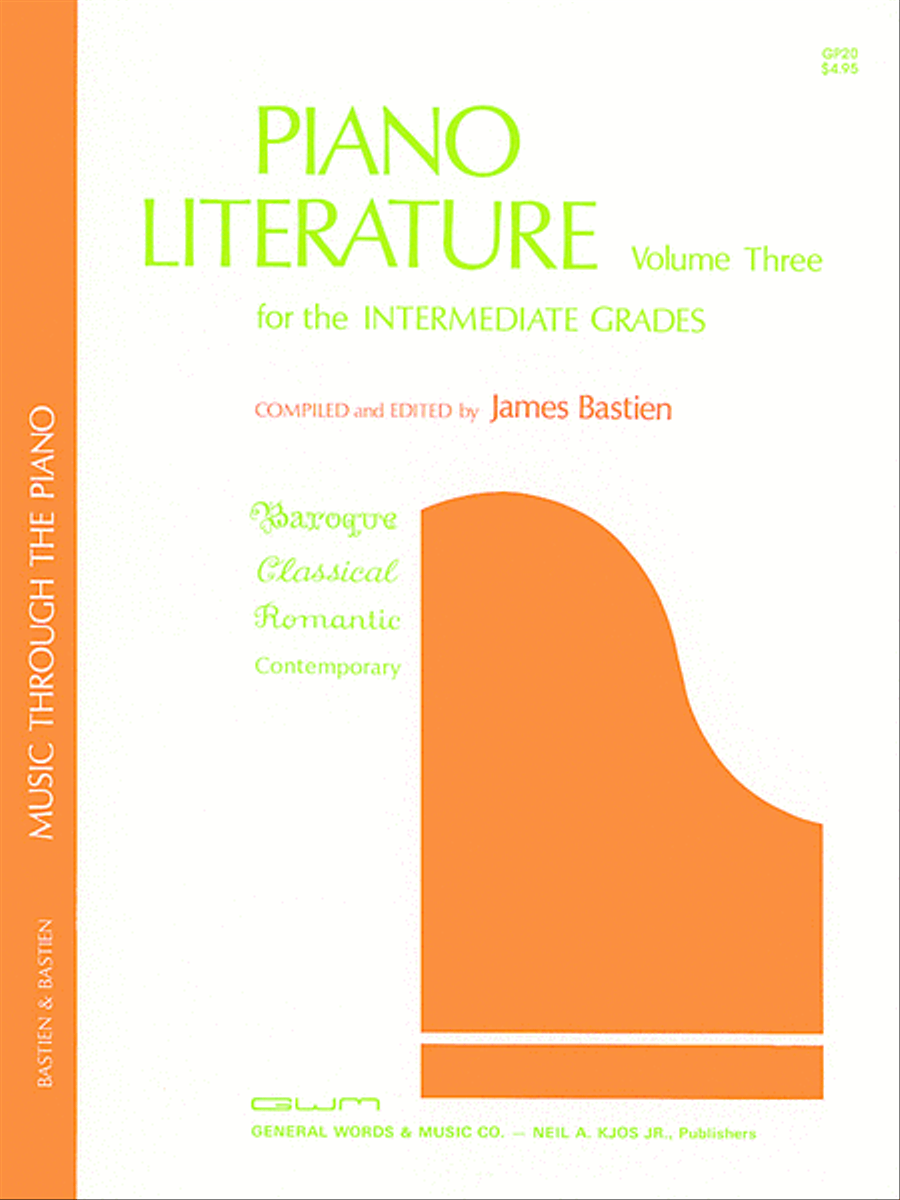 Piano Literature for the Intermediate Grades - Volume 3 Piano Solo scores gallery preview page 1