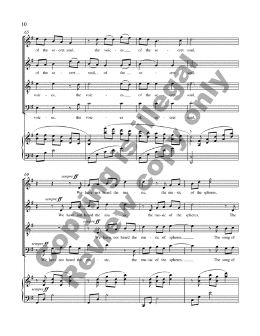 Voices of Earth: 3. Voices of Earth 4-Part scores gallery preview page 10