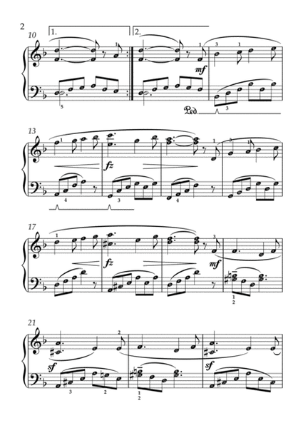 Smetana - Theme from Vltava(With Note name)