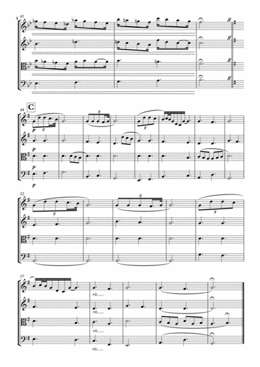 Wedding Song - for String Quartett image number null