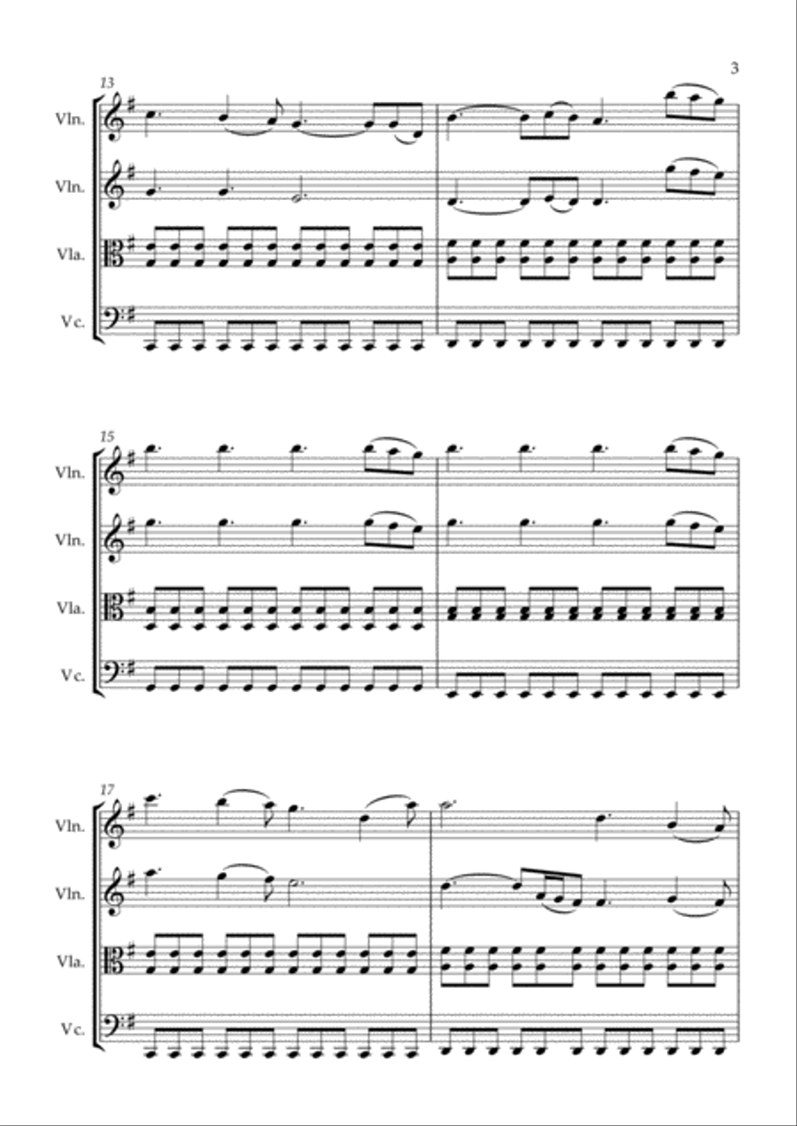 Perfect String Quartet scores gallery preview page 3