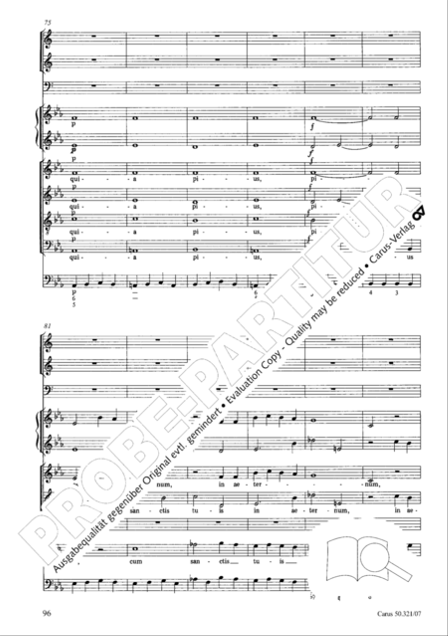 Requiem in C minor 4-Part scores gallery preview page 103