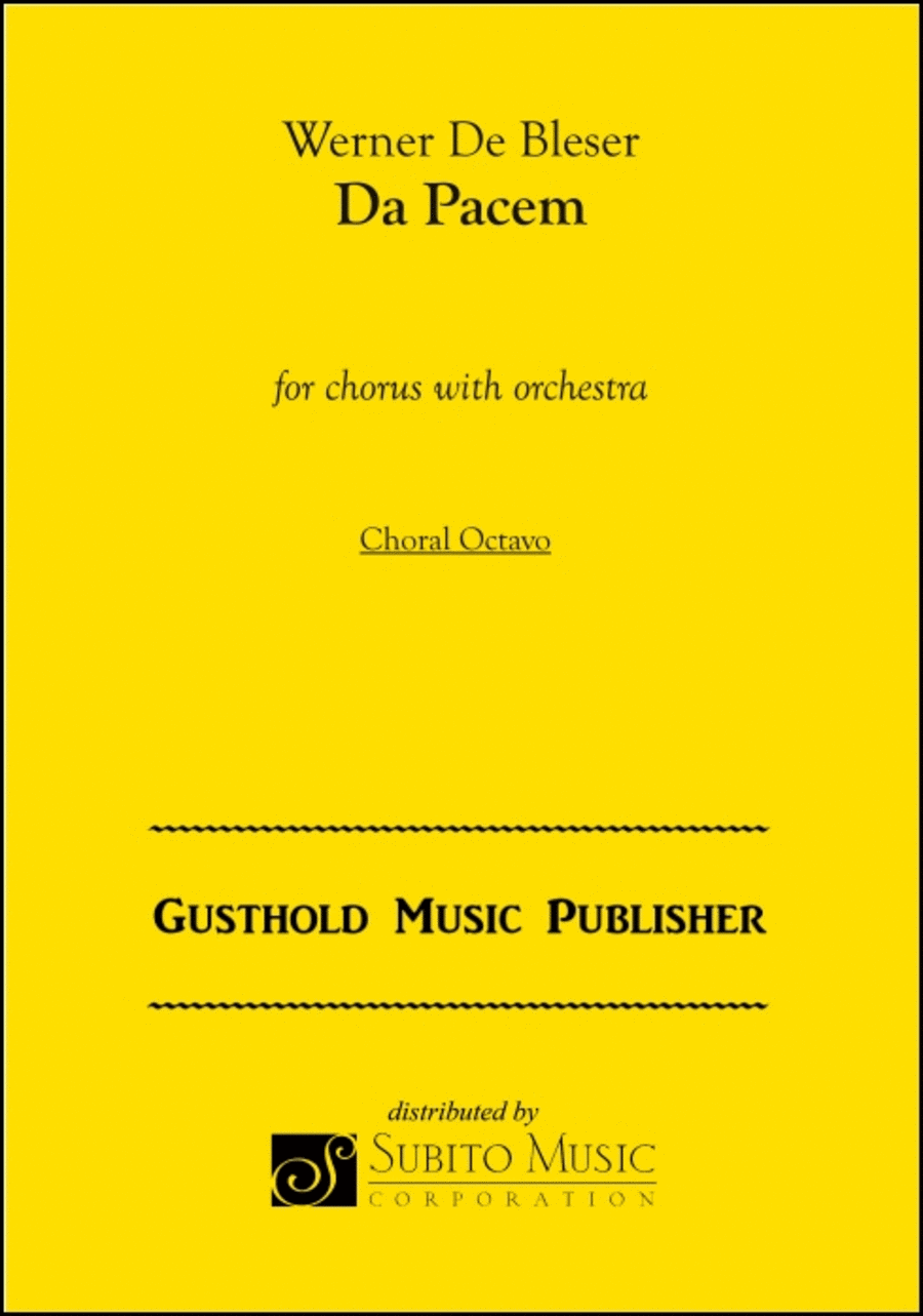 Da Pacem Da Pacem Choir scores gallery preview page 1