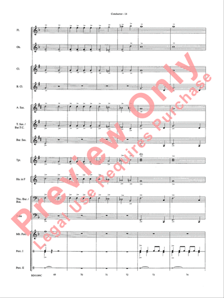 Ceremonium Concert Band scores gallery preview page 17