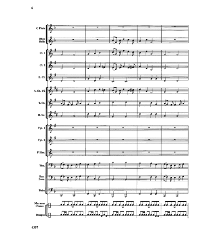 Calypso Bay Concert Band scores gallery preview page 5
