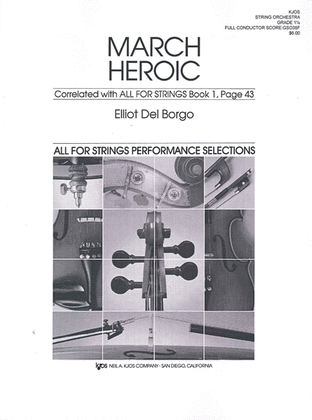 Book cover for March Heroic - Score