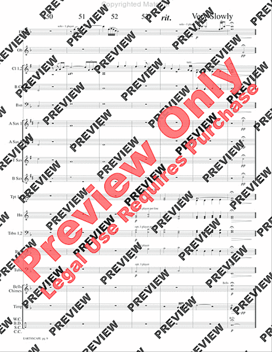 Earthscape Concert Band scores gallery preview page 12