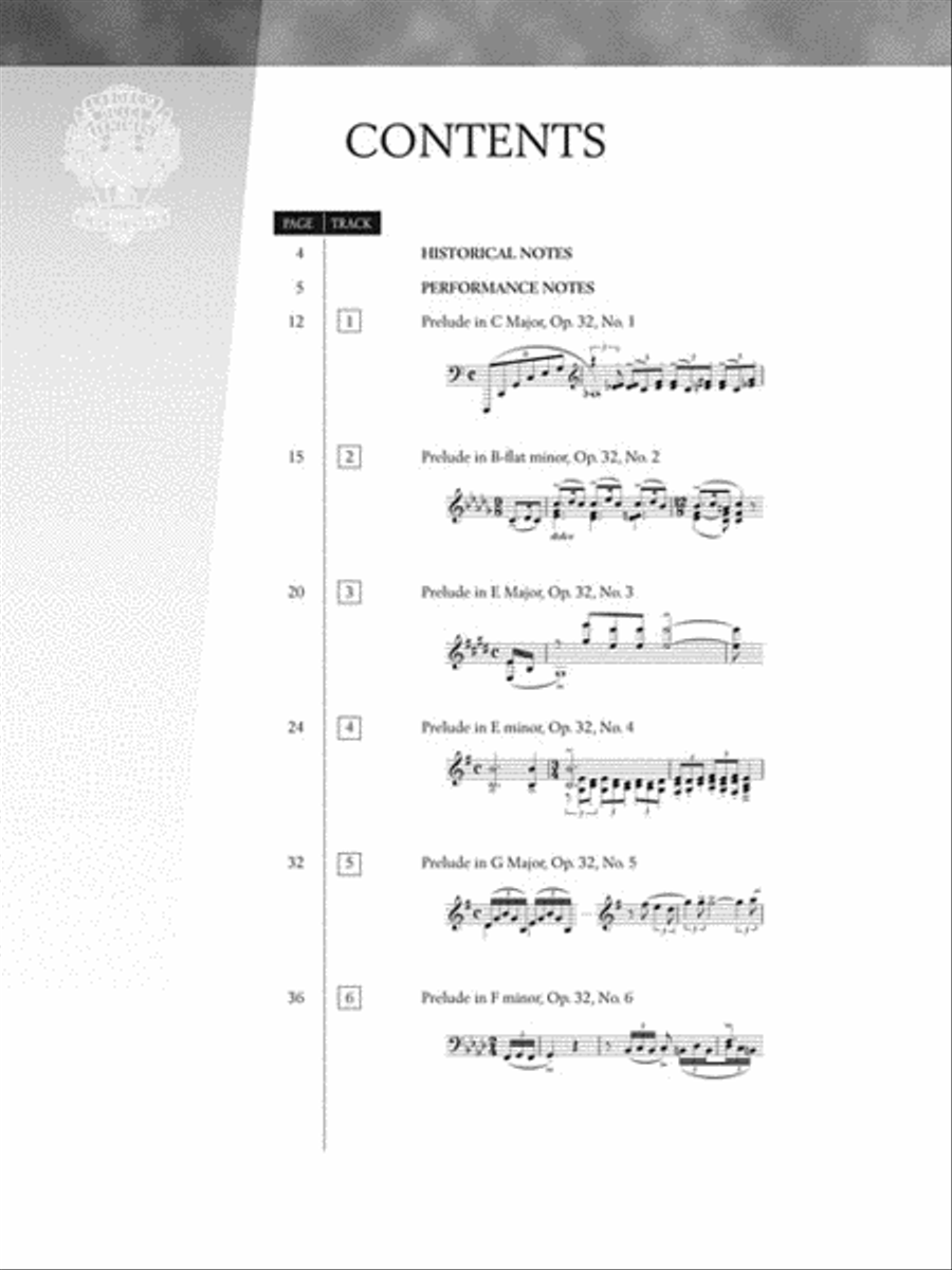 Serge Rachmaninoff - Preludes, Op. 32 Piano scores gallery preview page 3