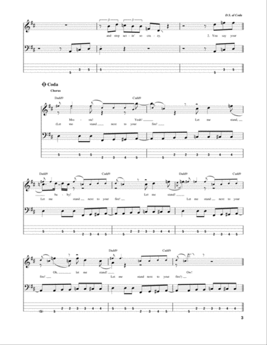 Fire Guitar Tablature scores gallery preview page 3