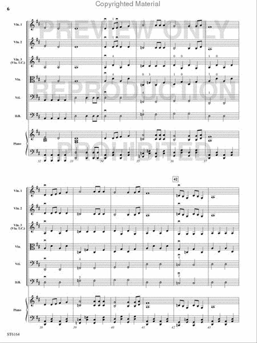 Honor and Glory String Orchestra scores gallery preview page 5