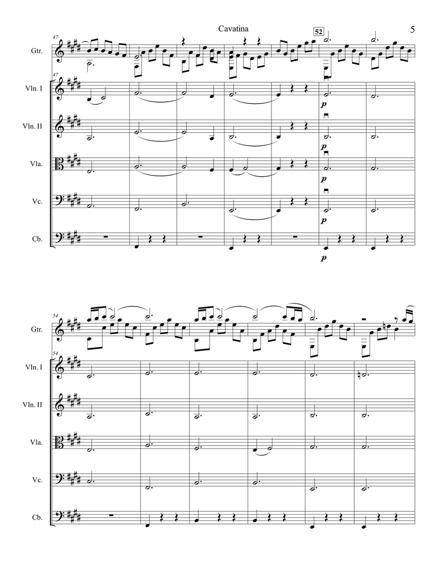 Cavatina Small Ensemble scores gallery preview page 6
