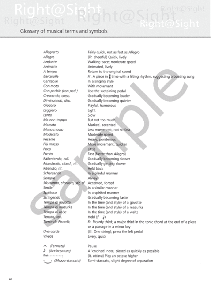 Right@Sight Piano Grade 7 Piano Method scores gallery preview page 5