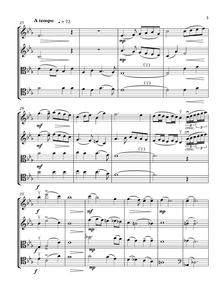 Were You There? - for String Quartet String Quartet scores gallery preview page 3