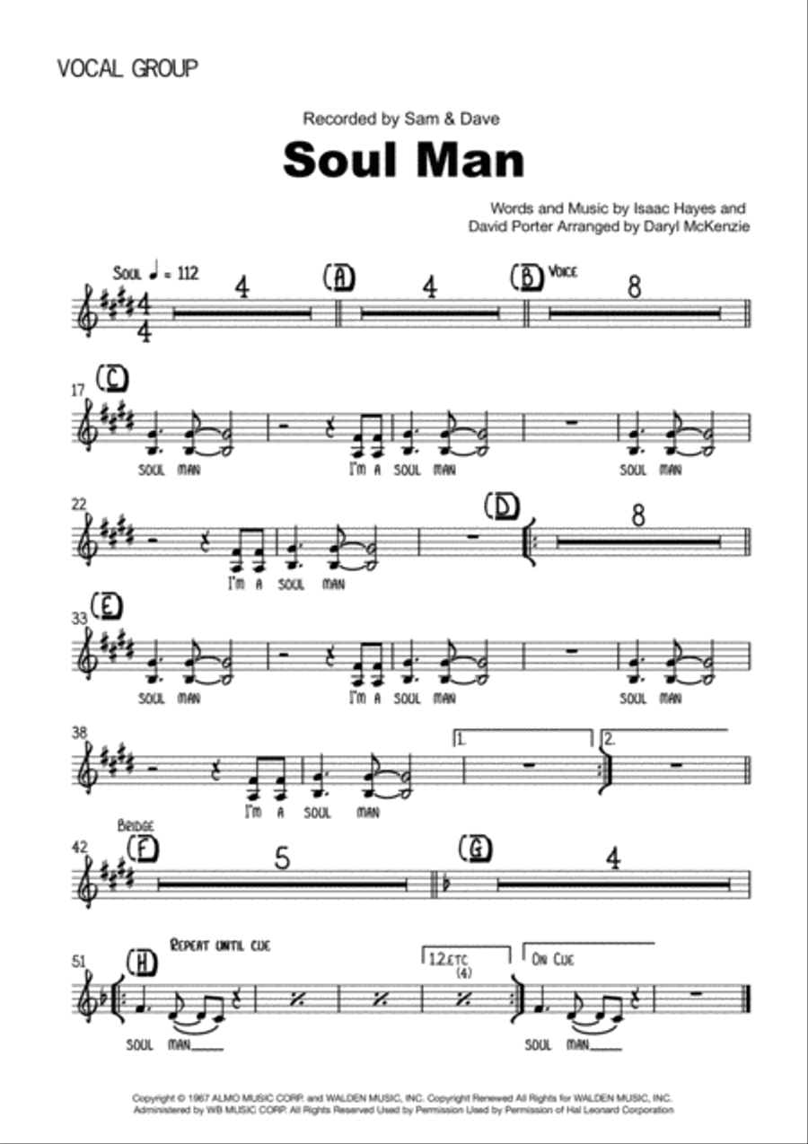 Soul Man Tenor Saxophone scores gallery preview page 6