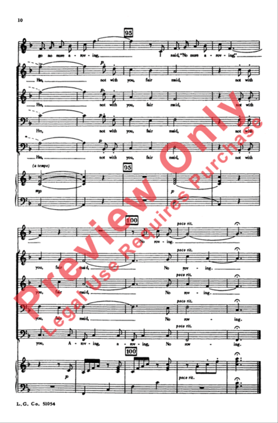 A-Roving Men's Choir scores gallery preview page 9