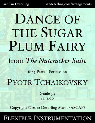 Book cover for Dance of the Sugar Plum Fairy from "The Nutcracker Suite" (flexible instrumentation)