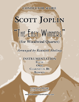 Book cover for Joplin - “The Easy Winners” (for Woodwind Quartet)