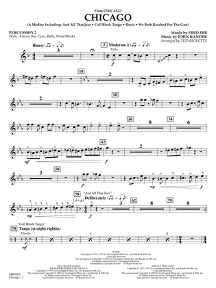 Chicago (arr. Ted Ricketts) - Percussion 2