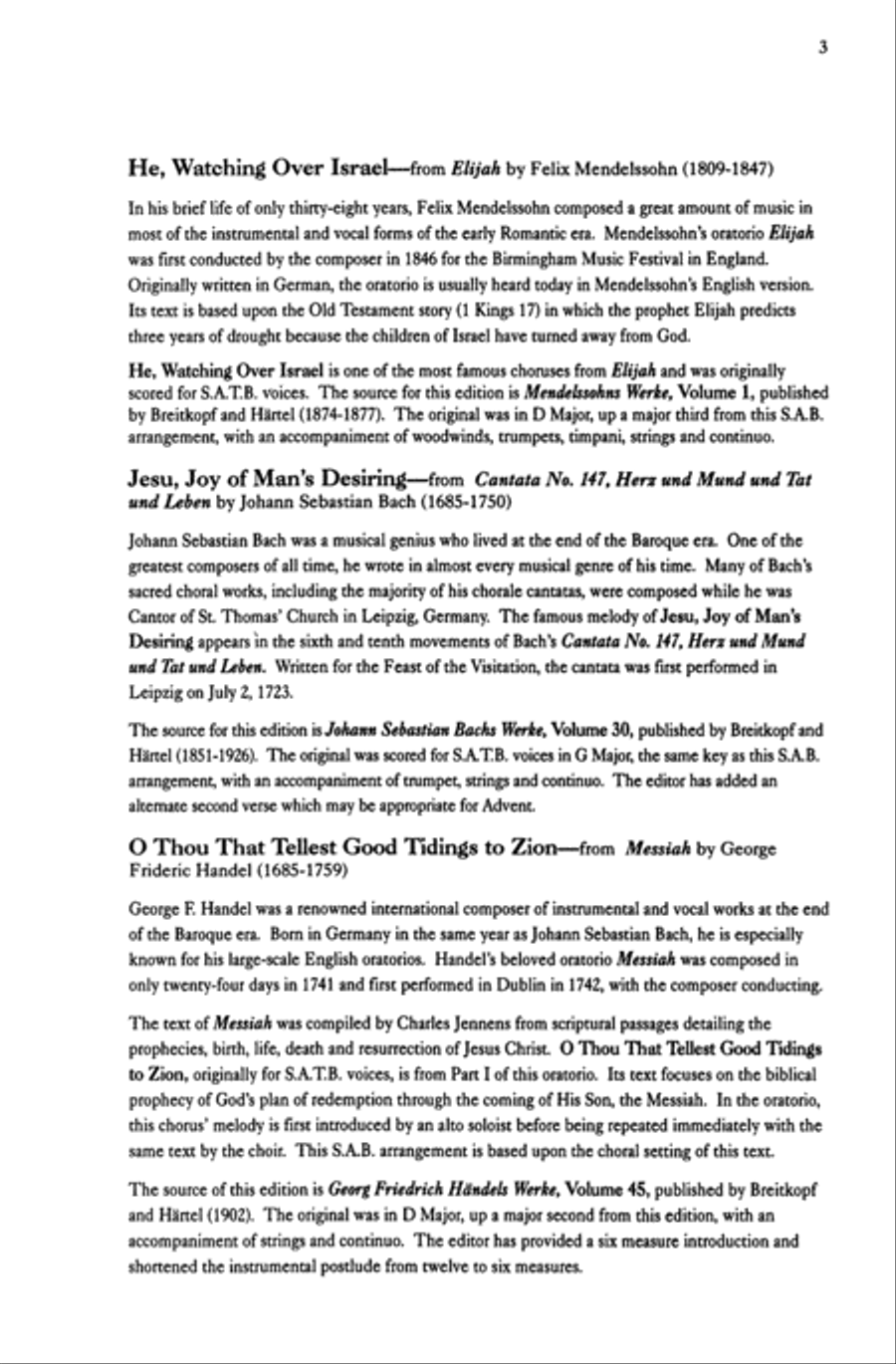 Favorite Sacred Classics for SAB Choirs 3-Part scores gallery preview page 4