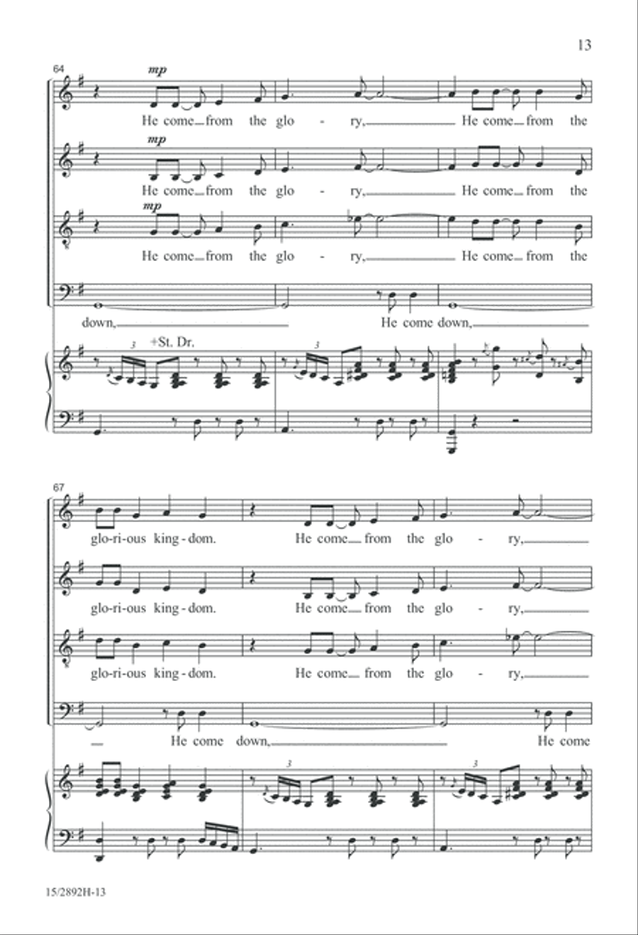 The Virgin Mary Had a Baby Boy 4-Part scores gallery preview page 14