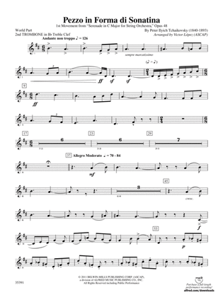 Pezzo in forma di Sonatina: (wp) 2nd B-flat Trombone T.C.