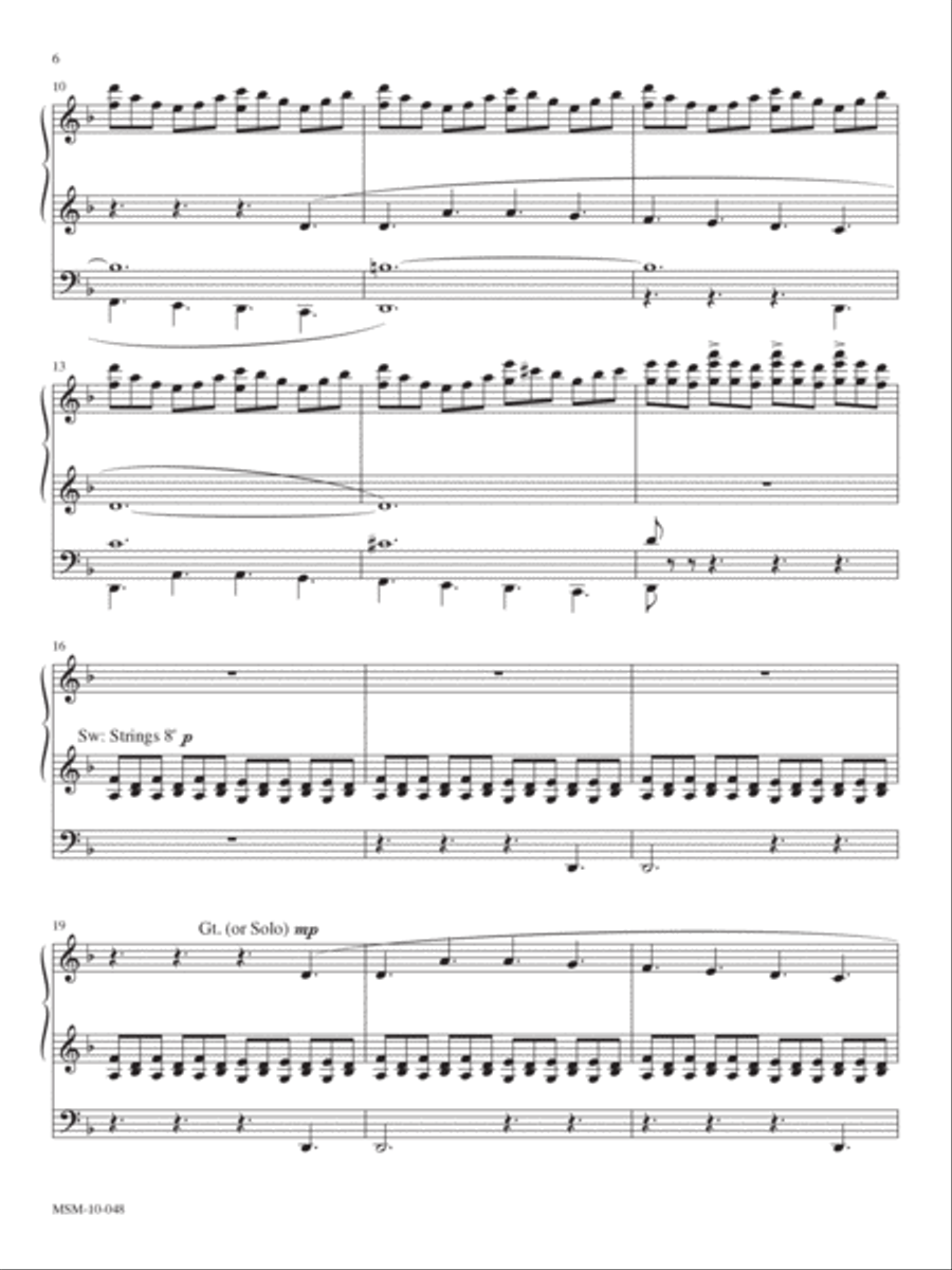 African-American Organ Music Anthology, Volume 10 Organ scores gallery preview page 6