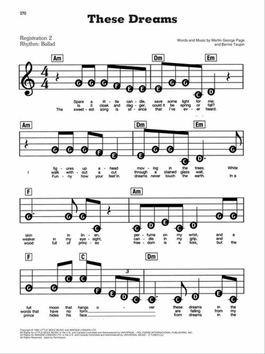 Songs of the 1980s – The New Decade Series Electronic Keyboard scores gallery preview page 7