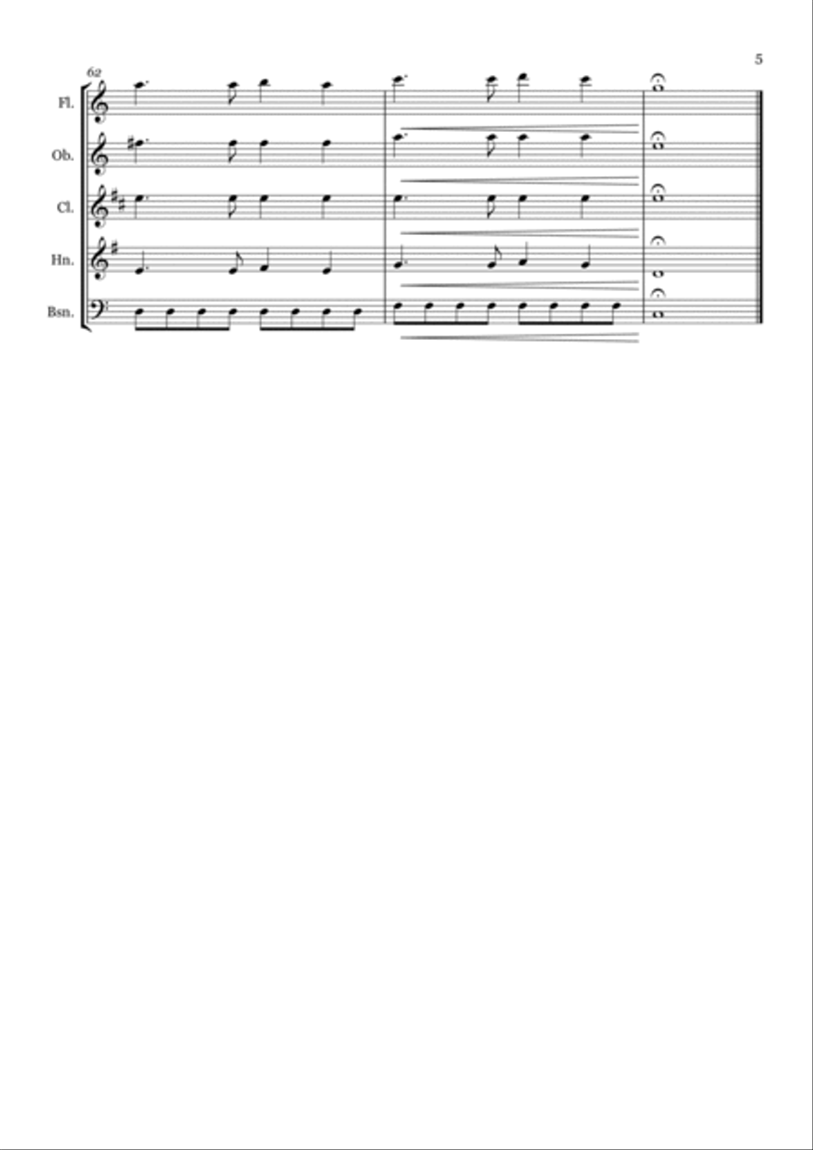 Eight Days A Week Woodwind Quintet scores gallery preview page 5