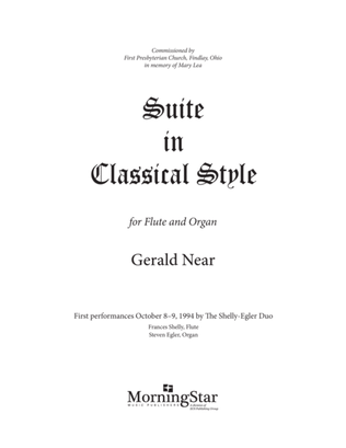 Suite in Classical Style (Downloadable)